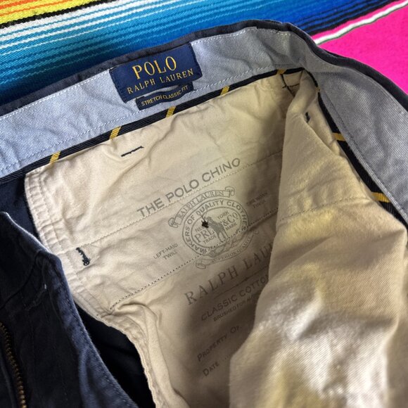 Polo Ralph‎ Lauren Navy Chino Pants Men's 38x38 Tall - Picture 11 of 11